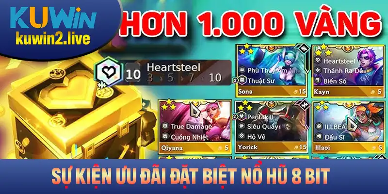 Các sự kiện ưu đãi đặc biệt dành cho người chơi game nổ hũ 8 Bit tại Kuwin